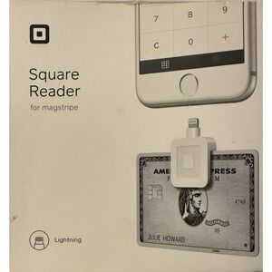 NEW Square - Magstripe‎ Reader with Lightning Connector - Glossy White